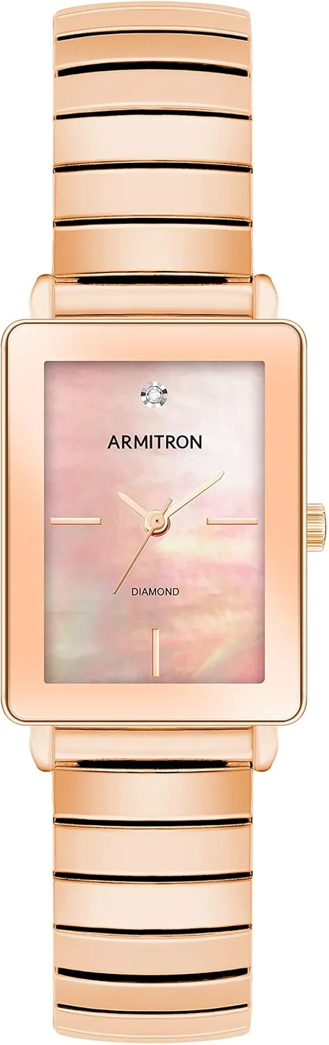 Armitron Women's Genuine Diamond Dial Expansion Band Watch, 75/5864