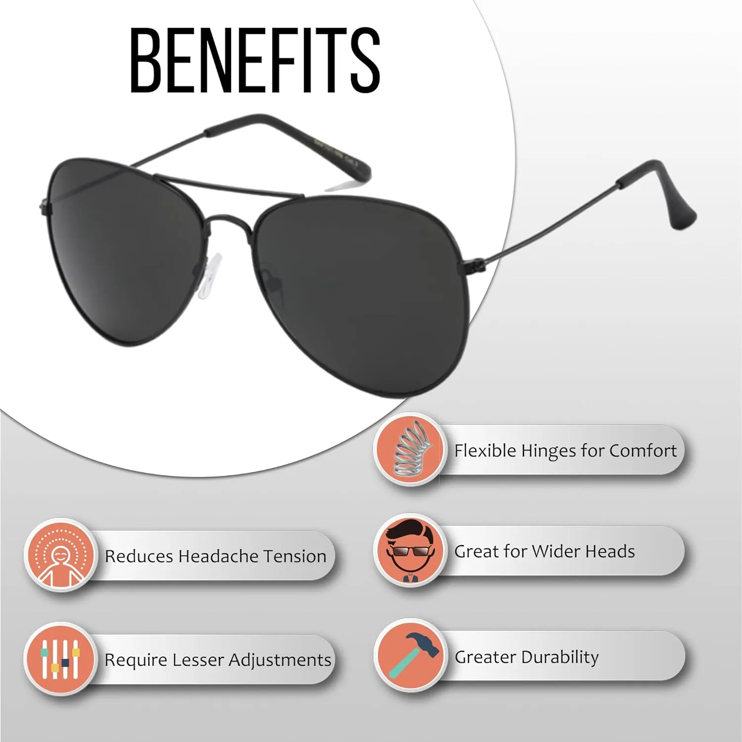 Aviator Sunglasses for Men & Women - 100% UV Protection Classic Pilot Aviator for Mens - Sunglasses Pack of 4