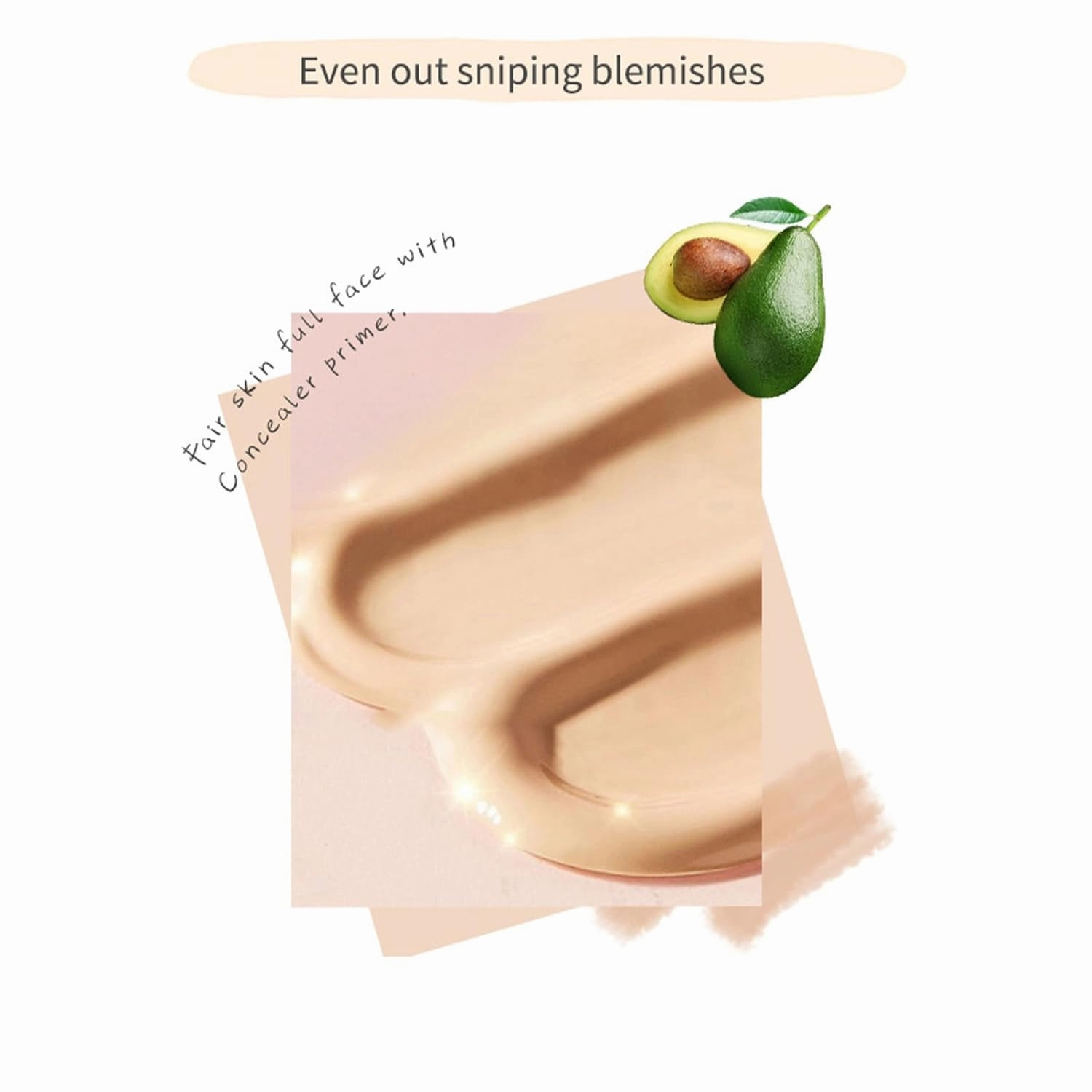Avocado Mushroom Head Cushion BB Cream - All-in-One Hydrating, Setting, and Concealing BB Cream with Mushroom Sponge Applicator, Full Coverage Foundation, Moisturizing, Contouring (Natural, 20g)