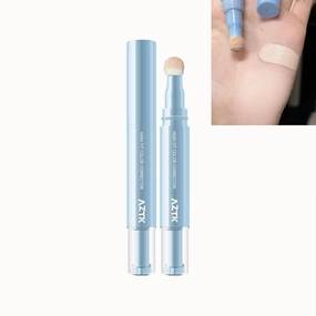 Aztk Concealer Pen, Color Corretor Liquid With Sponge Head, Stay Long Lasting Moisturizing Liquid Makeup Facial Highlighter, Covers Imperfections, Create Flawless Makeup (01#, One size)