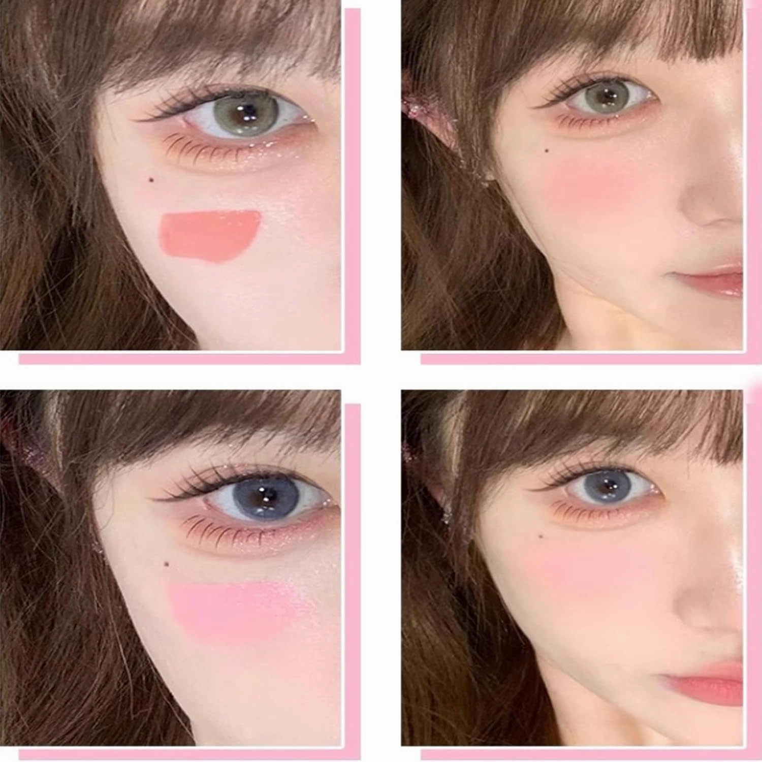 Aztk Liquid Blush, Aztk Jelly Color Liquid Blush, AztkBlush Lotion, LiquidBlush Sponge Head, Matte Nude Pink Orange Makeup Blusher Cream, Highlight Contour 3 in 1 For Women (JC04, 5ML)