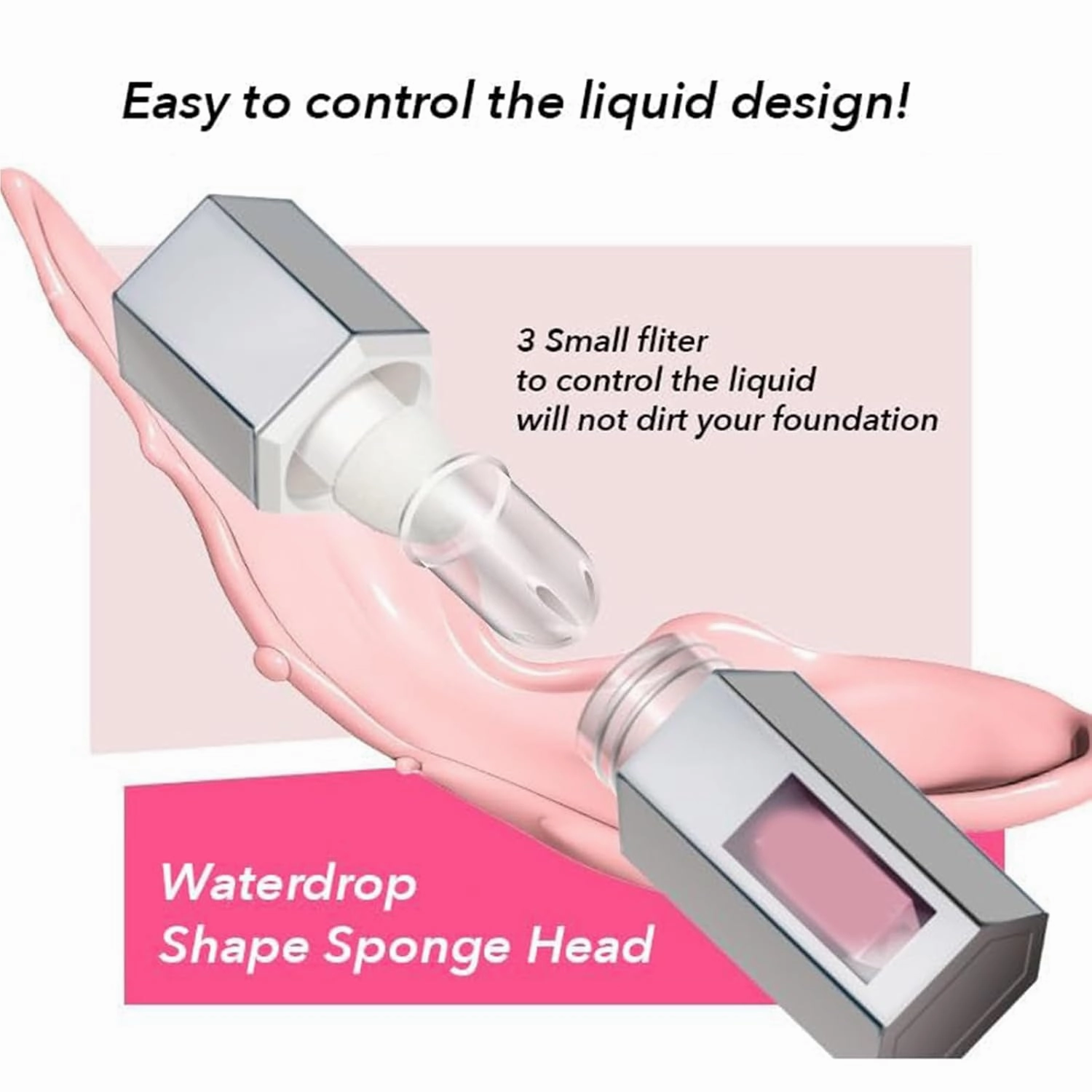 Aztk Liquid Blush, Aztk Jelly Color Liquid Blush, AztkBlush Lotion, LiquidBlush Sponge Head, Matte Nude Pink Orange Makeup Blusher Cream, Highlight Contour 3 in 1 For Women (JC04, 5ML)