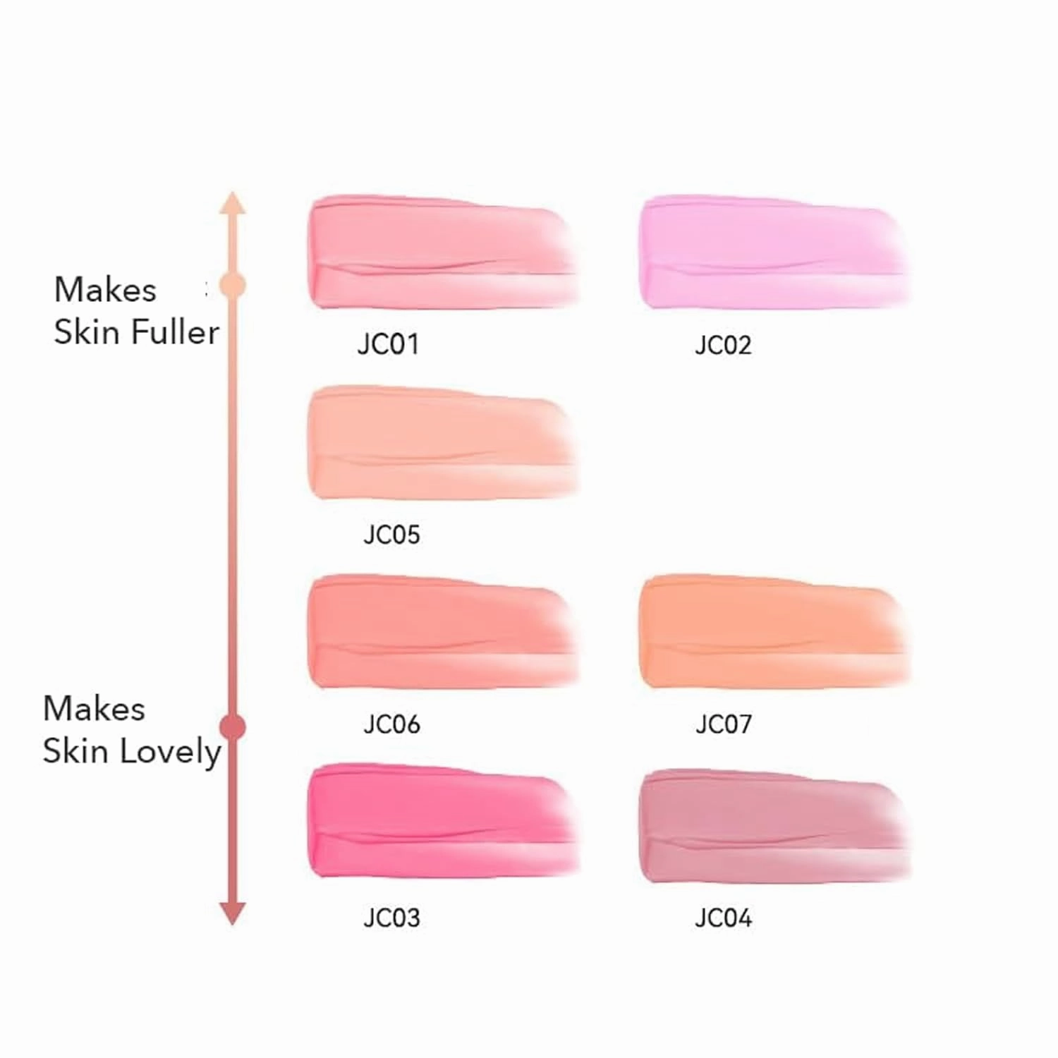 Aztk Liquid Blush,Highlight Contour 3 in 1 for Women,Aztk Jello Color Liquid Blush with Sponge Head, Matte Nude Pink Orange Makeup Blusher Cream for Cheeks,Matte Nude Makeup Blusher (JC05)