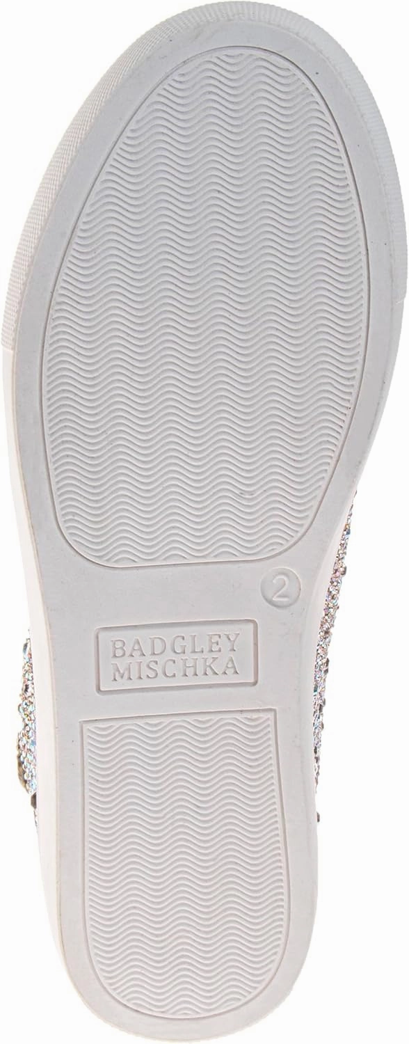 Badgley Mischka Low Top Girl Shoes - Kids Casual Light Sparkly Girls Fashion Sneakers Size Little Kids - Big Kids
