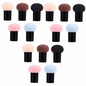 balacoo 15pcs Dual-use Makeup Powder Sponge Soft Delicate Cosmetic for Foundation Concealer Blush Highlighter Safe for Skin for Home Travel Use