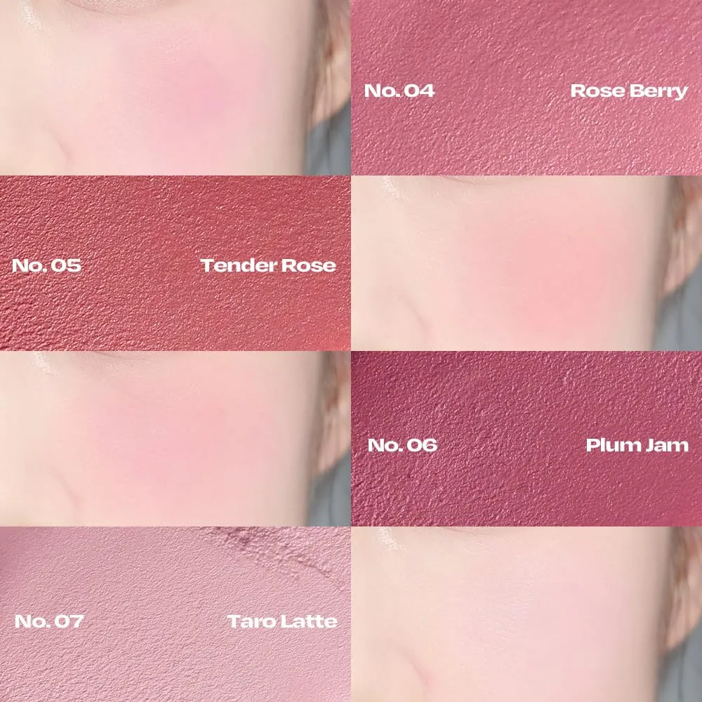 Balmy Cream Cheek | Lightweight, Natural Finish Cream Blush with Blurring Effect | 2.5g (No.7 Taro Latte)