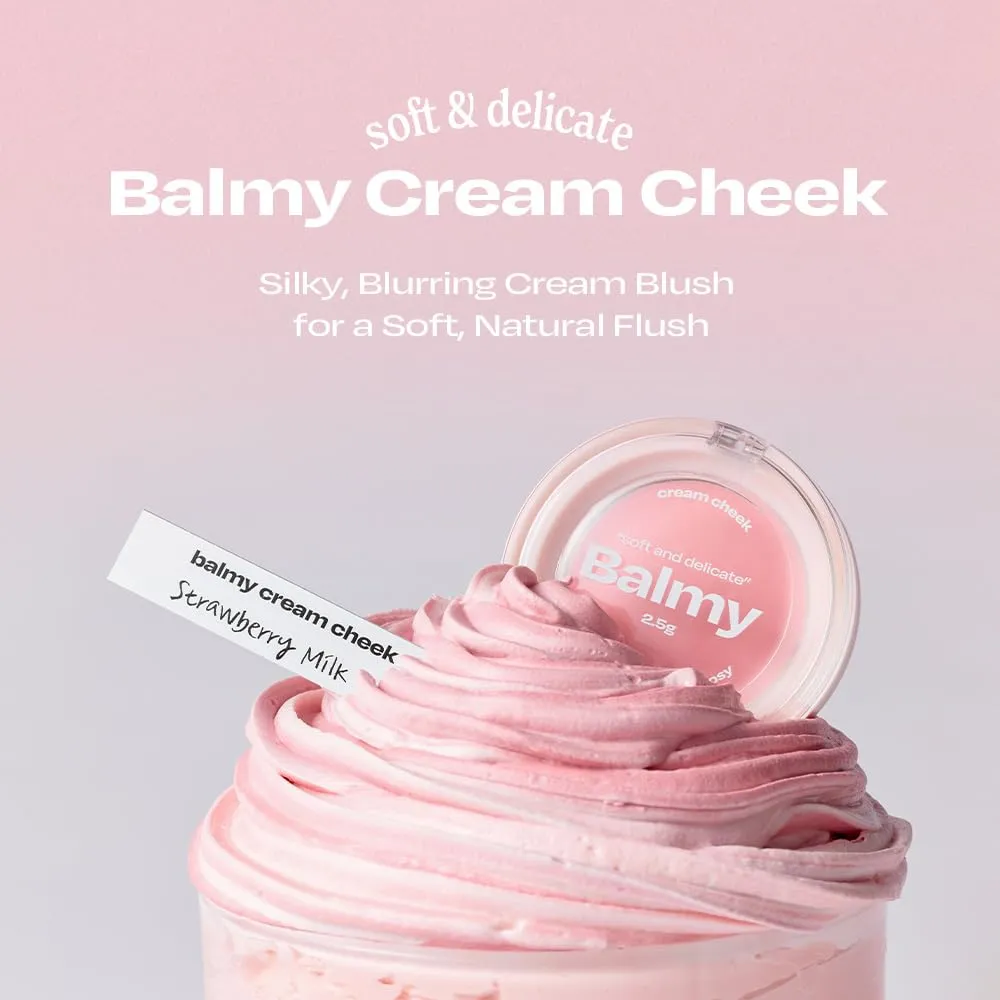 Balmy Cream Cheek | Lightweight, Natural Finish Cream Blush with Blurring Effect | 2.5g (No.7 Taro Latte)