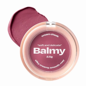 Balmy Cream Cheek | Lightweight, Natural Finish Cream Blush with Blurring Effect | 2.5g (No.6 Plum Jam)