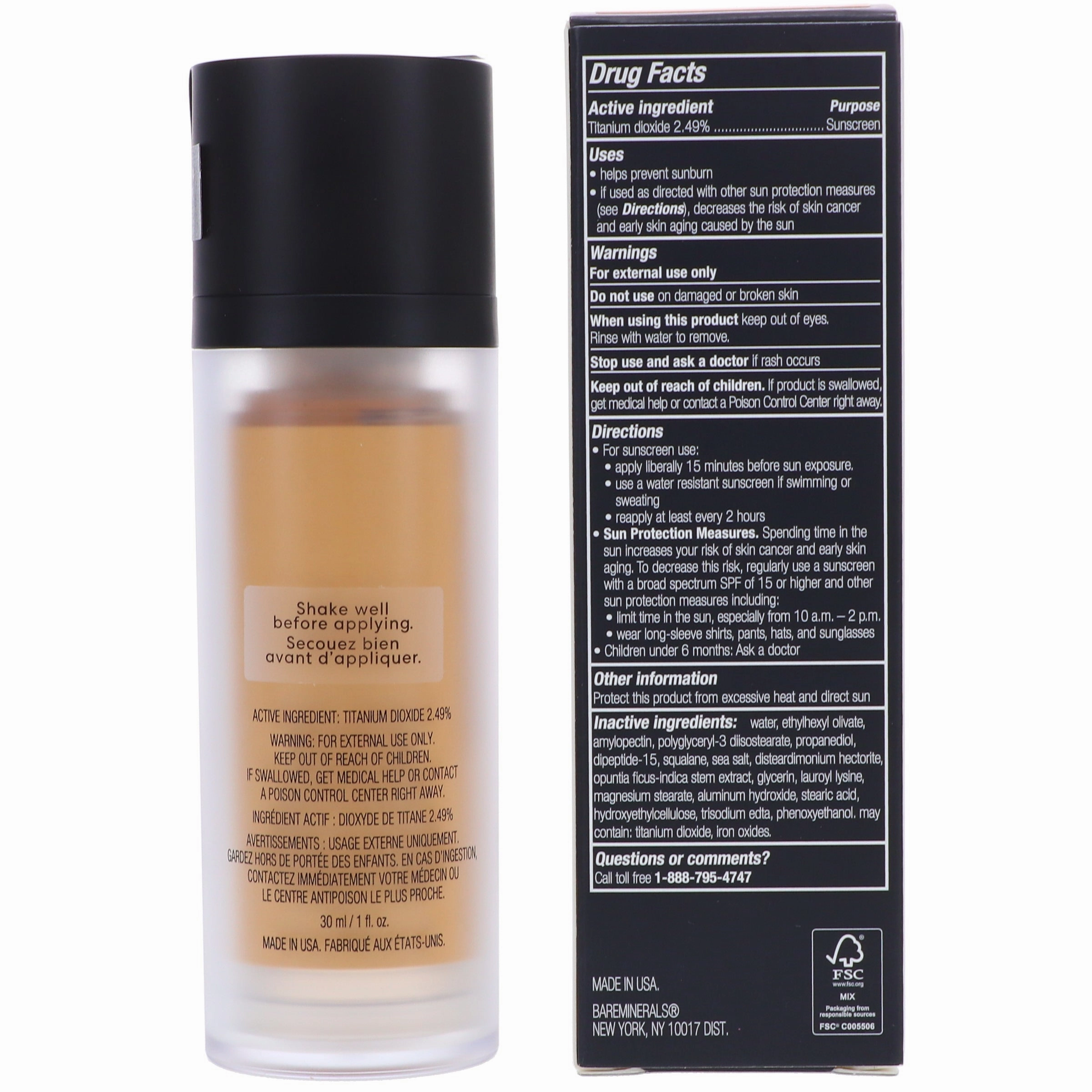 bareMinerals Original Liquid Foundation Medium Tan 18 1 oz