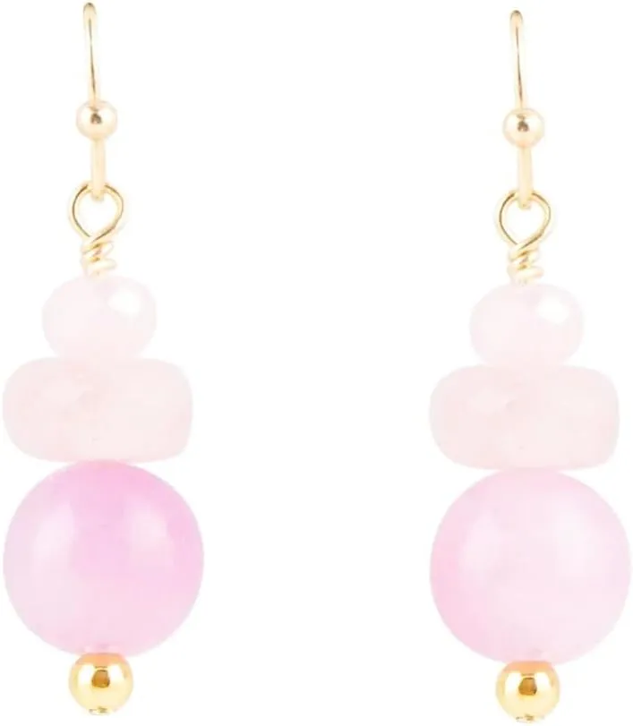 Barse Jewelry Lilac Jade Drop Earrings
