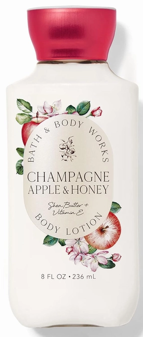 Bath & Body Works Bath and Body Works Champagne Apple Honey Super Smooth Lotion Sets Gift For Women 8 Oz (Champagne Honey) 4 Fl Oz (Pack of 2)