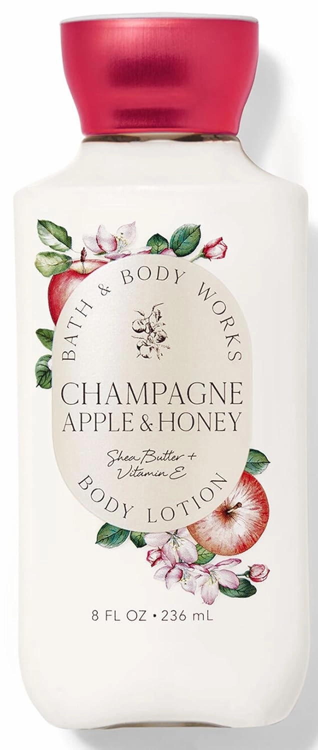 Bath & Body Works Bath and Body Works Champagne Apple Honey Super Smooth Lotion Sets Gift For Women 8 Oz (Champagne Honey) 4 Fl Oz (Pack of 2)