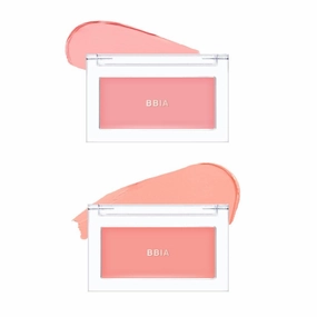 BBIA Ready To Wear Downy Cheek Cream Blush 2P Set (01 DOWNY PINK   02 DOWNY PEACH) / Blendable and Lightweight Cheek Makeup, Highly Pigmented with Long Wearing Formula
