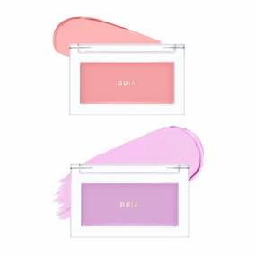 BBIA Ready To Wear Downy Cheek Cream Blush 2P Set (01 DOWNY PINK   04 DOWNY LAVENDER) / Blendable and Lightweight Cheek Makeup, Highly Pigmented with Long Wearing Formula