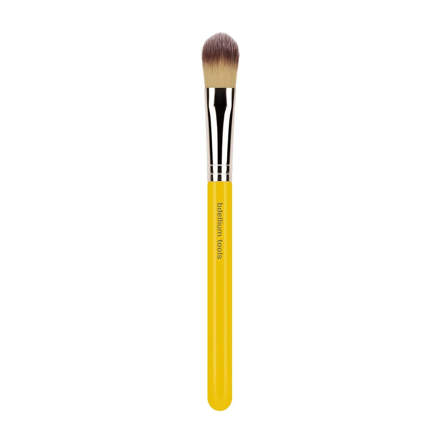 Bdellium Tools Professional Makeup Brush - Studio Series 947 Small Foundation - With Soft Synthetic Fibers, For Foundation Application (Yellow, 1pc)