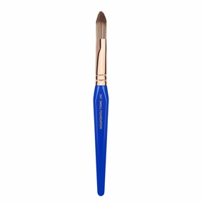 Bdellium Tools Professional Makeup Brush - Golden Triangle 947 Small Foundation - With All Vegan and Soft Synthetic Fibers, For Creating Smooth Even Finish (Blue, 1pc)