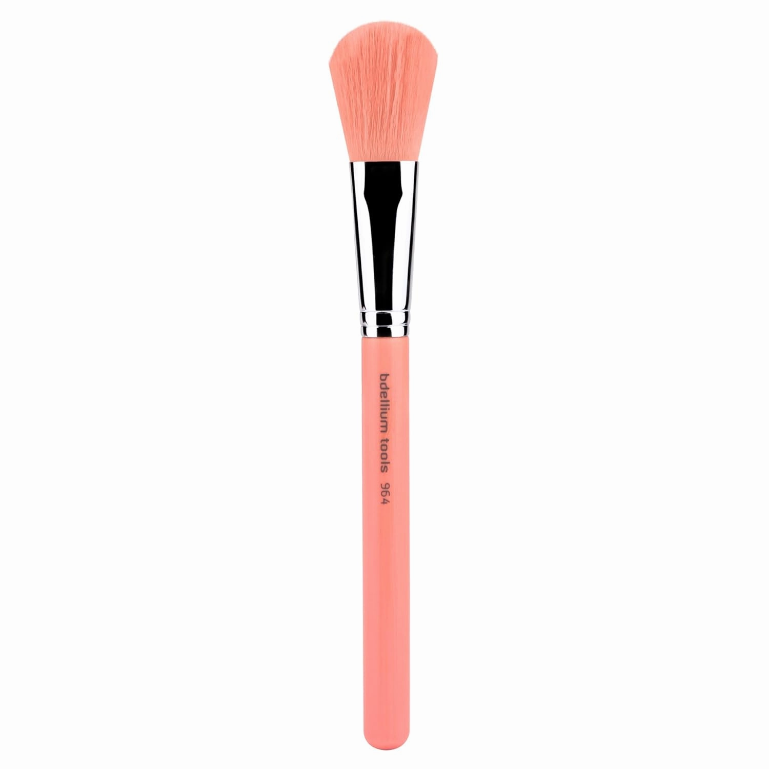 Bdellium Tools Professional Makeup Brush - Pink Bambu Series 964 All Purpose Blusher - With Soft Synthetic Fibers, For Precise Blush Application (Pink, 1pc)