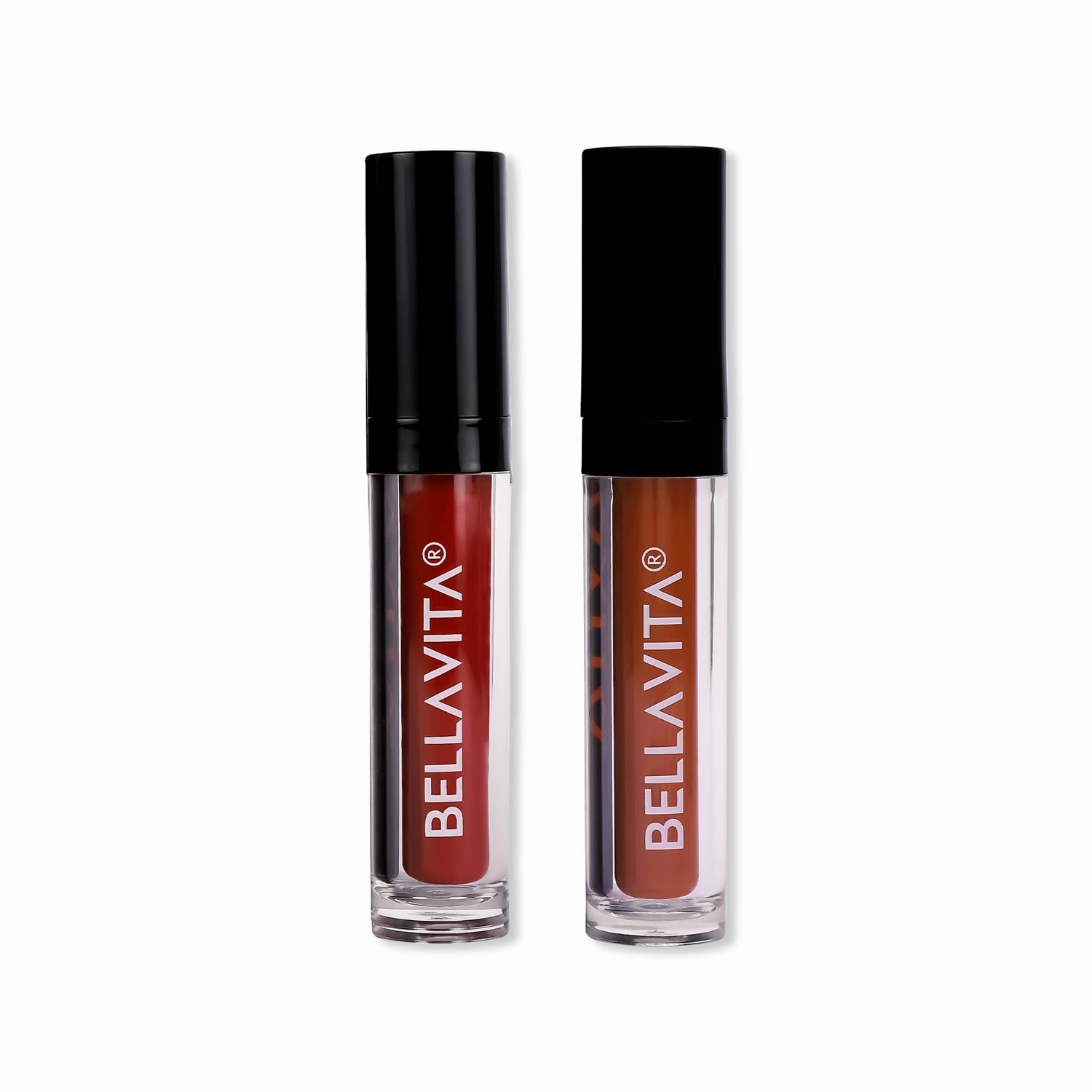 Be.lla Vi.ta Organic Cult Classic Combo | Kiss Proof Liquid Lipstick | Scarlet Red   Just Nude | Transfer-Proof | Smudge-Proof | Intense Moisturisation | 18-Hr Stay | Ultra Matte Finish | 4.5Ml Each
