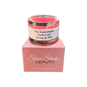 BEAUTY Candy Crush Lip Care, 2-in-1 Lip Scrub and Balm Mask, Strawberry Flavor Softening Lip Exfoliant and Reviving Lip Mask, Gently Exfoliates and Deeply Hydrates Lip Treatment, Vegan