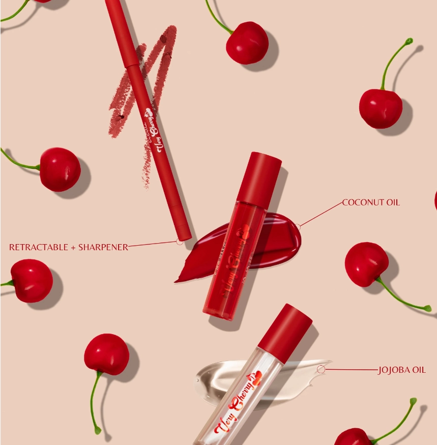 BeBella Sweet Cherry Lip Trio Set