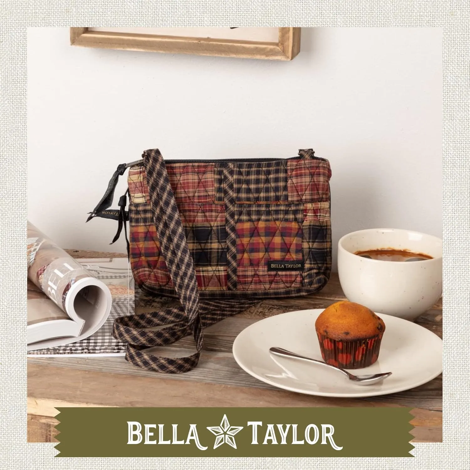 Bella Taylor Essentials Crossbody Purse with Built In Wallet