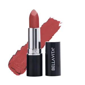 BEL.LAVITA Comfort Matte Bullet Lipstick| Intense Colour| Creamy Matte Finish| Intense Moisturisation| Smooth Glide| Lipsticks for Women| 4 Hr Stay, Naughty Nude, 4.2 gm