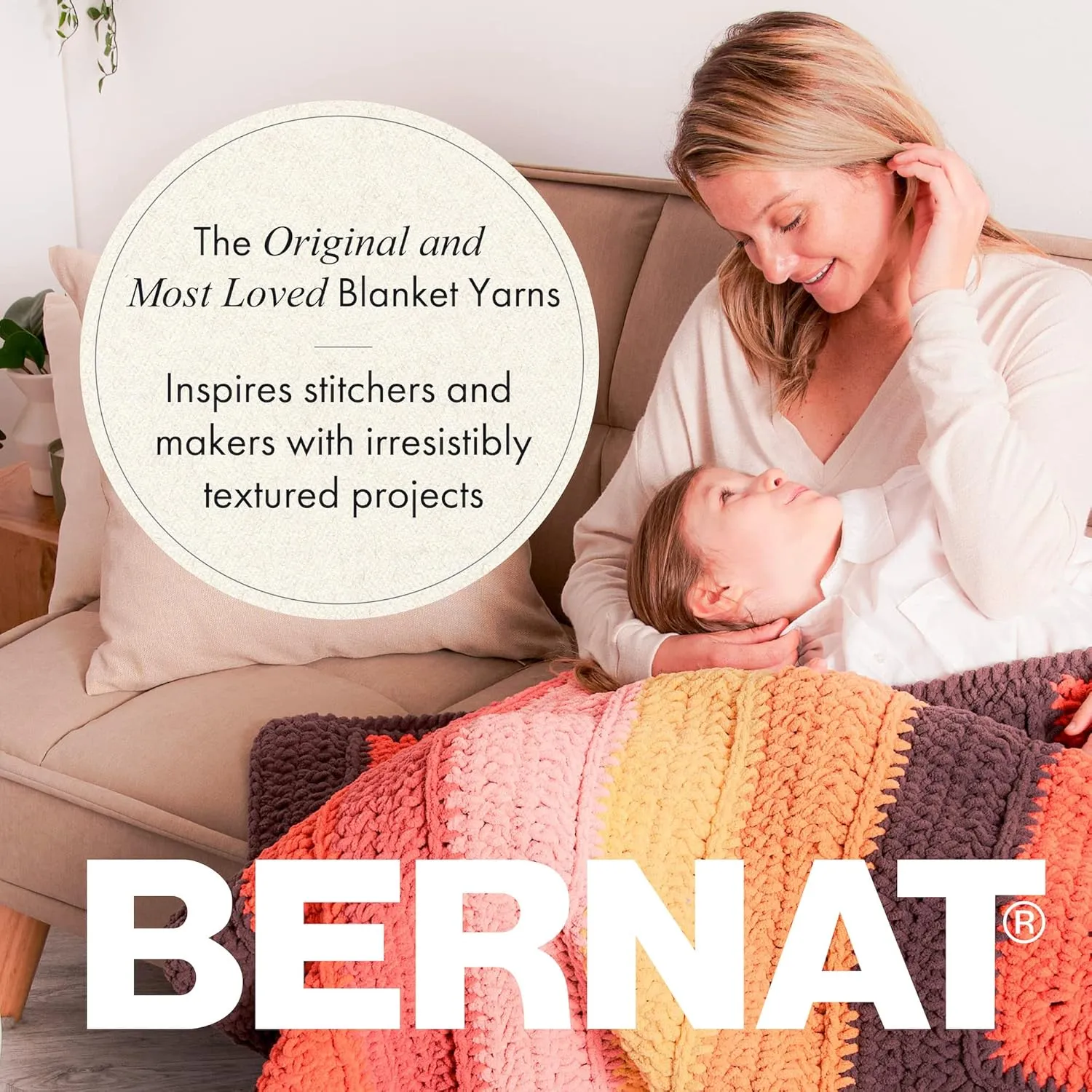 BERNAT BLANKET BB, BLUSH PINK