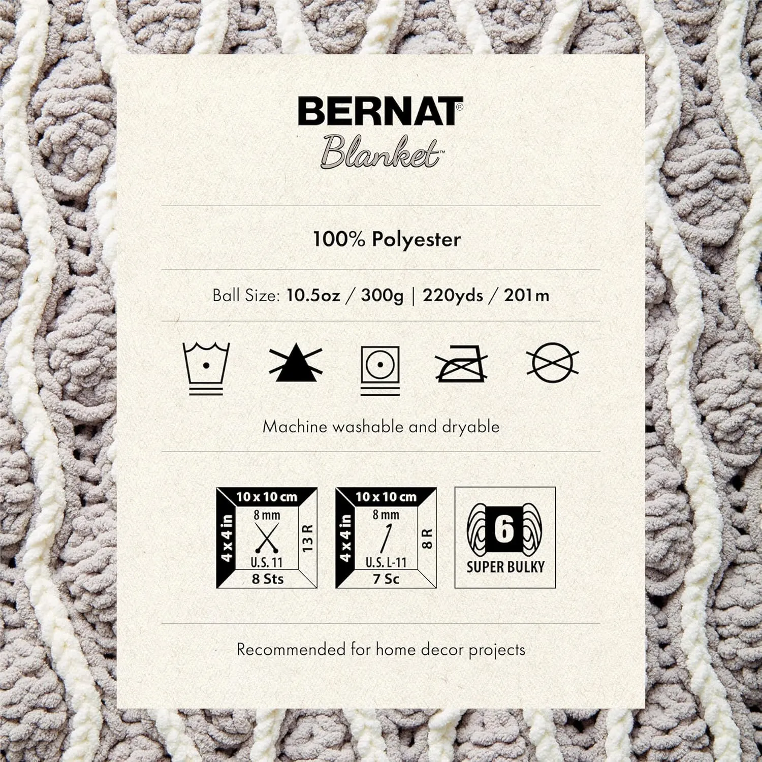 BERNAT BLANKET BB, BLUSH PINK
