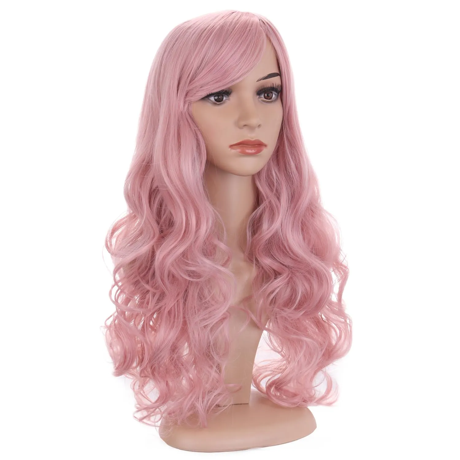 BERON 24" Blonde Wig (Lovely Pink, 24inch)