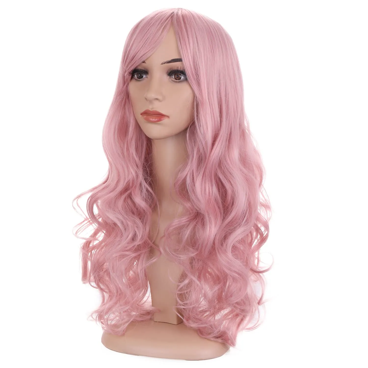 BERON 24" Blonde Wig (Lovely Pink, 24inch)