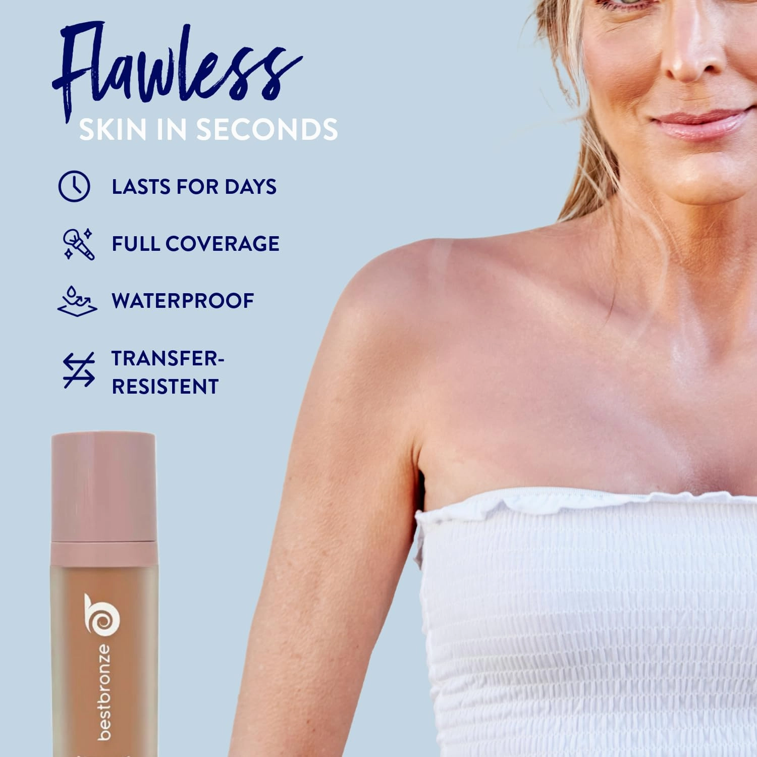 Best Bronze Bombshell Body Makeup - Tattoo Cover Up Makeup & Body Foundation Waterproof - Tattoo Concealer Waterproof for Scars, Varicose Veins Cover Up & Leg Foundation (N9 Natural Radiance)