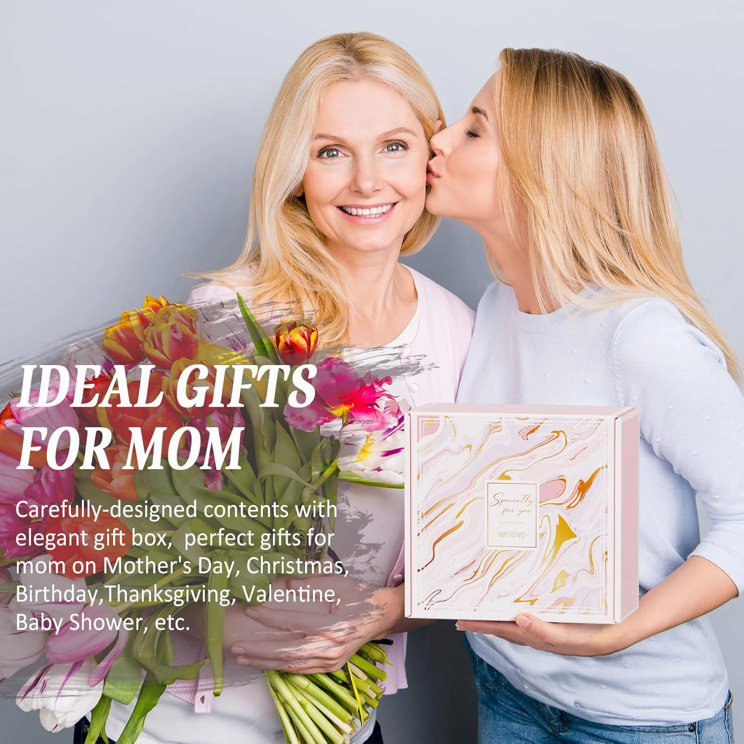 Best Mom Gifts Mothers Day Gifts for Mom from Daughter Son Kids, Gift Basket for Mom Birthday Gifts for Mother-in-law Mothers Day Gifts for Mom, New Mom Gifts for Wife from Husband w/Wine Tumbler