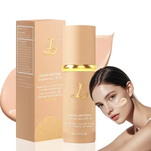 Bio Foundation 4 in 1 - Medium Spectrum, Longwearing & Waterproof, Color Changing Hydrating Concealer Foundation with SPF 50  Light Spectrum for All Skin Types