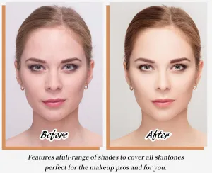 Biological Match 4-in-1 Foundation - Light/Medium Spectrum, Mature Skin Color Changed, Protect from Sun SPF 50  Concealers Waterproof (Medium, 1 Ounce)