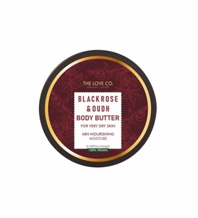 Bl'ack Rose & Oud Body Butter - Body Butter For Women - 48-Hour Ultra-Rich Moisturizer with Pure Shea Butter - Luxurious Deep Hydration - 200gm