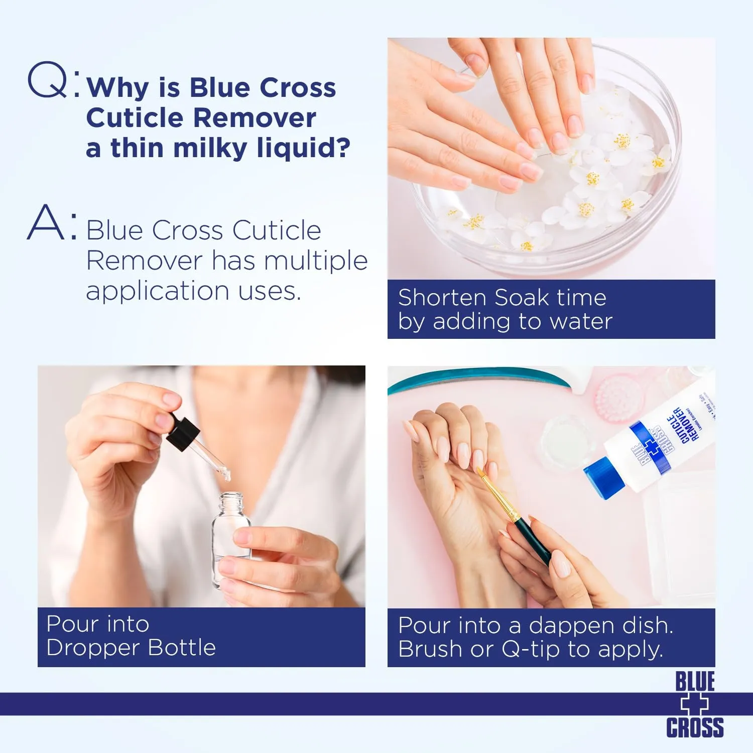 Blue Cross Hydrating, Moisturizing, Strengthening Cuticle Remover Oil with Lanolin   Extra Strength Callus Remover Gel for Heel or Feet, 6 oz each, 2 pack Bundle