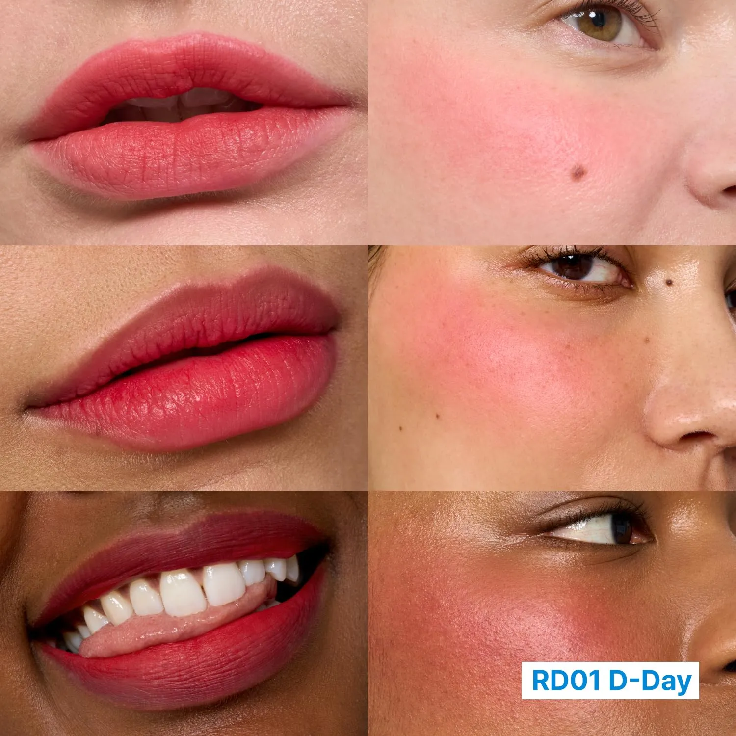 Blurry Pudding Pot   Keychain SET | Airbrushed Blush & Lip, Buildable Pigment, Long-lasting, Lightweight, Easy to Blend, Natural Soft Matte Finish Makeup – D-day (Neon Red) | 0.17 oz