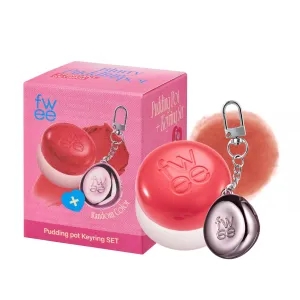 Blurry Pudding Pot   Keychain SET | Airbrushed Blush & Lip, Buildable Pigment, Long-lasting, Lightweight, Easy to Blend, Natural Soft Matte Finish Makeup – Dear (Coral Brown) | 0.17 oz