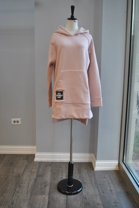 BLUSH PINK SWEATSHIRT WITH A HOODIE