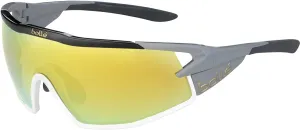 Bolle B-Rock Pro Sunglasses Shiny Black Unisex-Adult Large, Multi, One Size