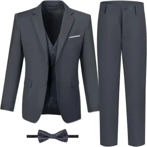 Boys Suits Formal Tuxedo Suits for Boys Wedding Easter Outfits Kids Suit Dress Jacket Vest Pants Tie Set