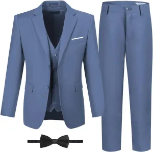 Boys Suits Formal Tuxedo Suits for Boys Wedding Easter Outfits Kids Suit Dress Jacket Vest Pants Tie Set