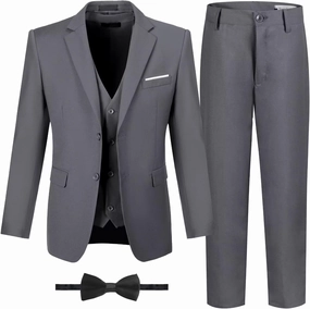 Boys Suits Formal Tuxedo Suits for Boys Wedding Easter Outfits Kids Suit Dress Jacket Vest Pants Tie Set