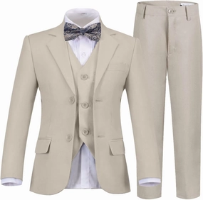 Boys Suits Slim Fit Toddler Tuxedo Suit Set for Teen Boys Communion Dress Clothes Kids Wedding Ring Bearer Outfit