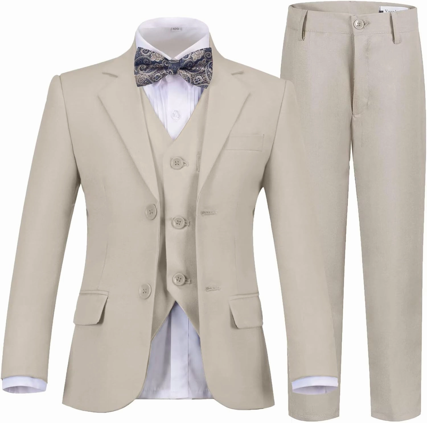 Boys Suits Slim Fit Toddler Tuxedo Suit Set for Teen Boys Communion Dress Clothes Kids Wedding Ring Bearer Outfit