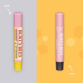 Burt's Bees Shimmer Lip Tint Set, Tinted Lip Balm Stick, Moisturizing for All Day Hydration with Natural Glowy Pigmented Finish & Buildable Color, Grapefruit (8-Pack)