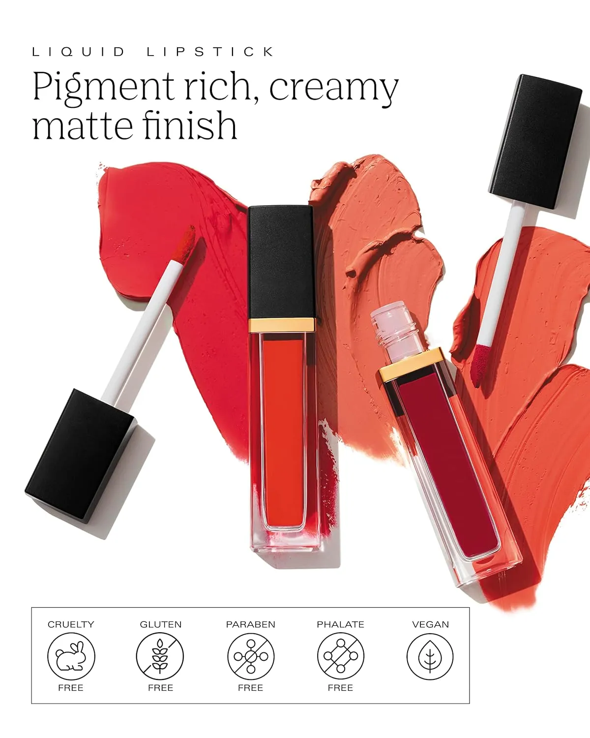 by Patricia De León | Bold Aspirations Liquid Lipstick (Brava) | Highly Pigmented Smooth Matte Finish | Warm Red Tone | Long Lasting, Non-Transfer, Hydrating Formula | Vegan | Cruelty-Free | .14 fl oz