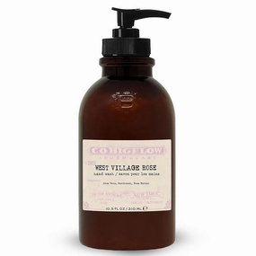 C.O. Bigelow Iconic Collection West Village Rose Hand Wash, with Glycerin, Aloe Vera, Panthenol, and Shea Butter, 10.5 fl oz