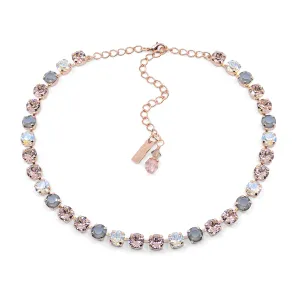 CALM & COOL 8mm Necklace Made With Genuine Crystal *Rose Gold *Karnas Design Studio™