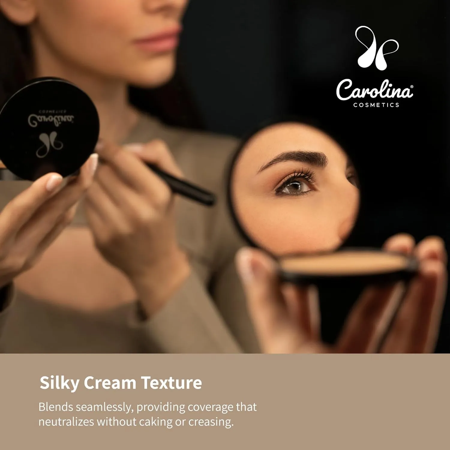 Candelilla Cream Concealer - Taupe Color - Vegan, Gluten-Free, Non-GMO - Minimizes Dark Circles, Blemishes, Redness & Uneven Skin Tone with Shea Butter & Coconut Oil - 0.11 oz